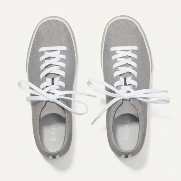 Rothy’s The Lace Up Sneaker in Storm Size 8.5 - Picture 3 of 7